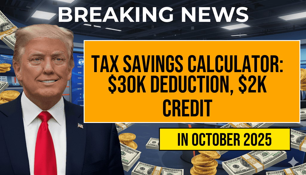 Tax Savings Calculator: $30,000 Standard Deduction and $2,000 Child Credit — Calculate Your Benefits Today